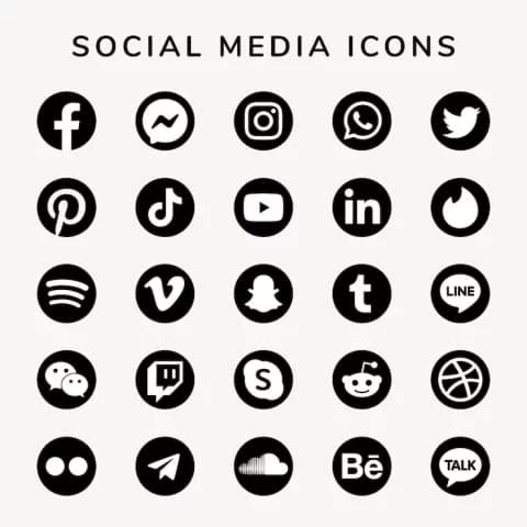 Social media icons